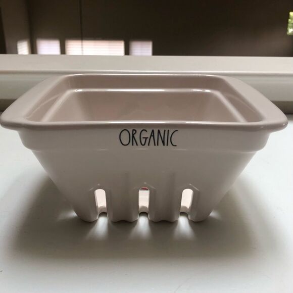 Rae Dunn Ceramic Organic Fruit Basket - Picture 3 of 4